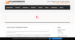Desktop Screenshot of fuhrmann-umzuege.de