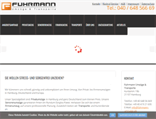Tablet Screenshot of fuhrmann-umzuege.de